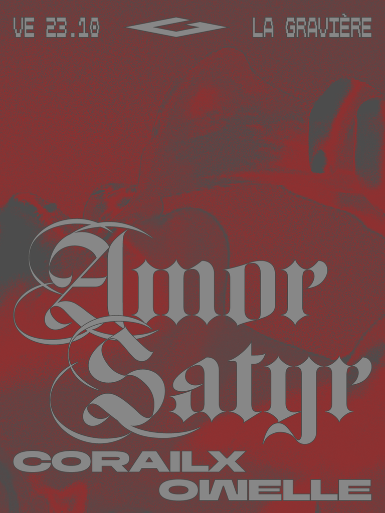 AMOR SATYR — official event poster